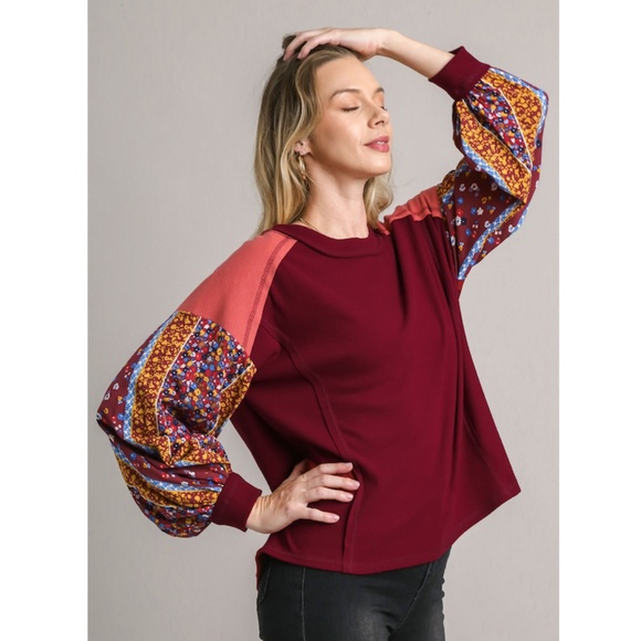 "The Maribelle" Floral Print Long Sleeve Top - Picture 1 of 3